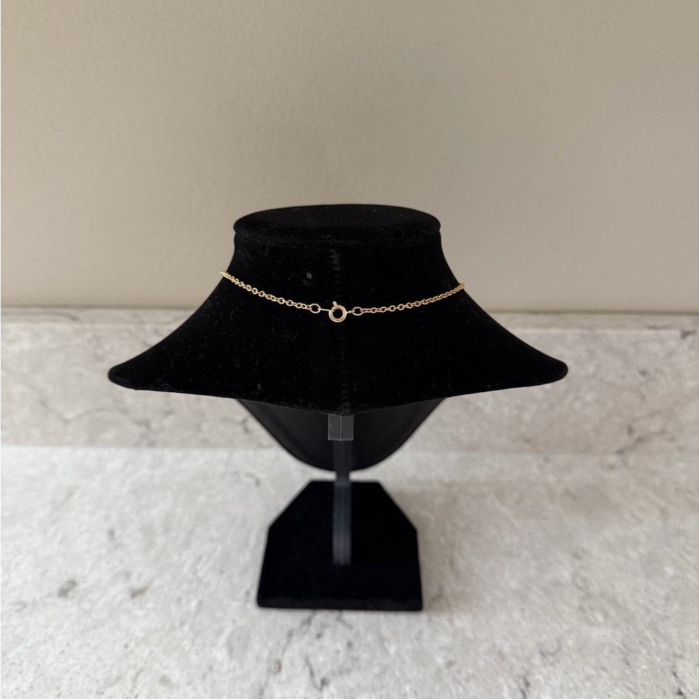 Vintage Gold-Tone Teardrop Pendant Necklace - Picture 9 of 11